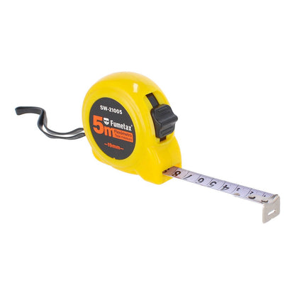FLEXOMETRO FUMETAX 5MTS AMARILLO