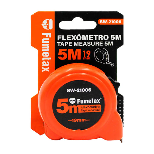 FLEXOMETRO FUMETAX 5MTS NARANJA