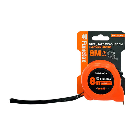 FLEXOMETRO FUMETAX 8MTS NARANJA