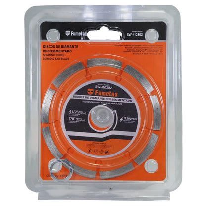 DISCO FUMETAX DE DIAMANTE 4 1/2 RIN SEGMENTADO