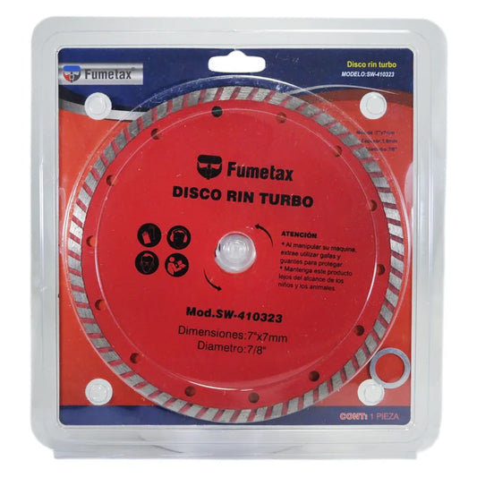 DISCO FUMETAX DE DIAMANTE 7'' RIN TURBO