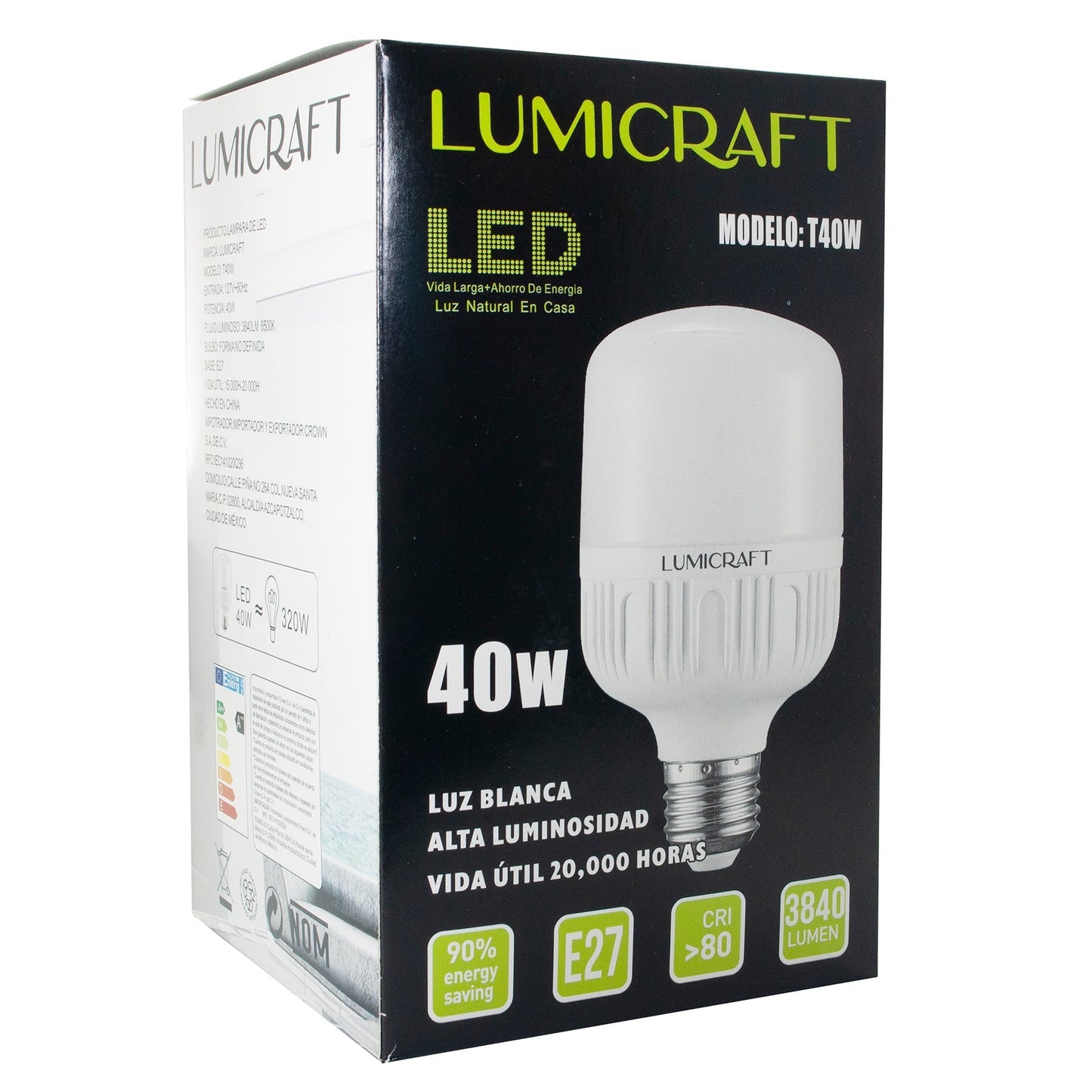 FOCO LUMICRAFT BULBO OMNIDIRECCIONAL LED 40W