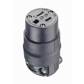 Contacto Leviton hule 2p3h 15a-125v nema 5-15r