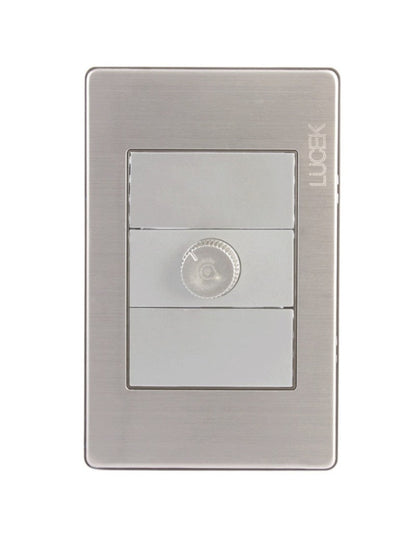 Placa Lucek metal dimmer plata