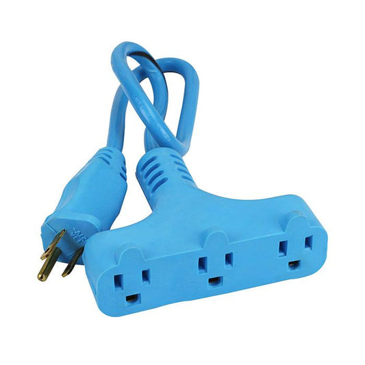 Extensión Sanelec uso rudo 60 cm azul 3x16