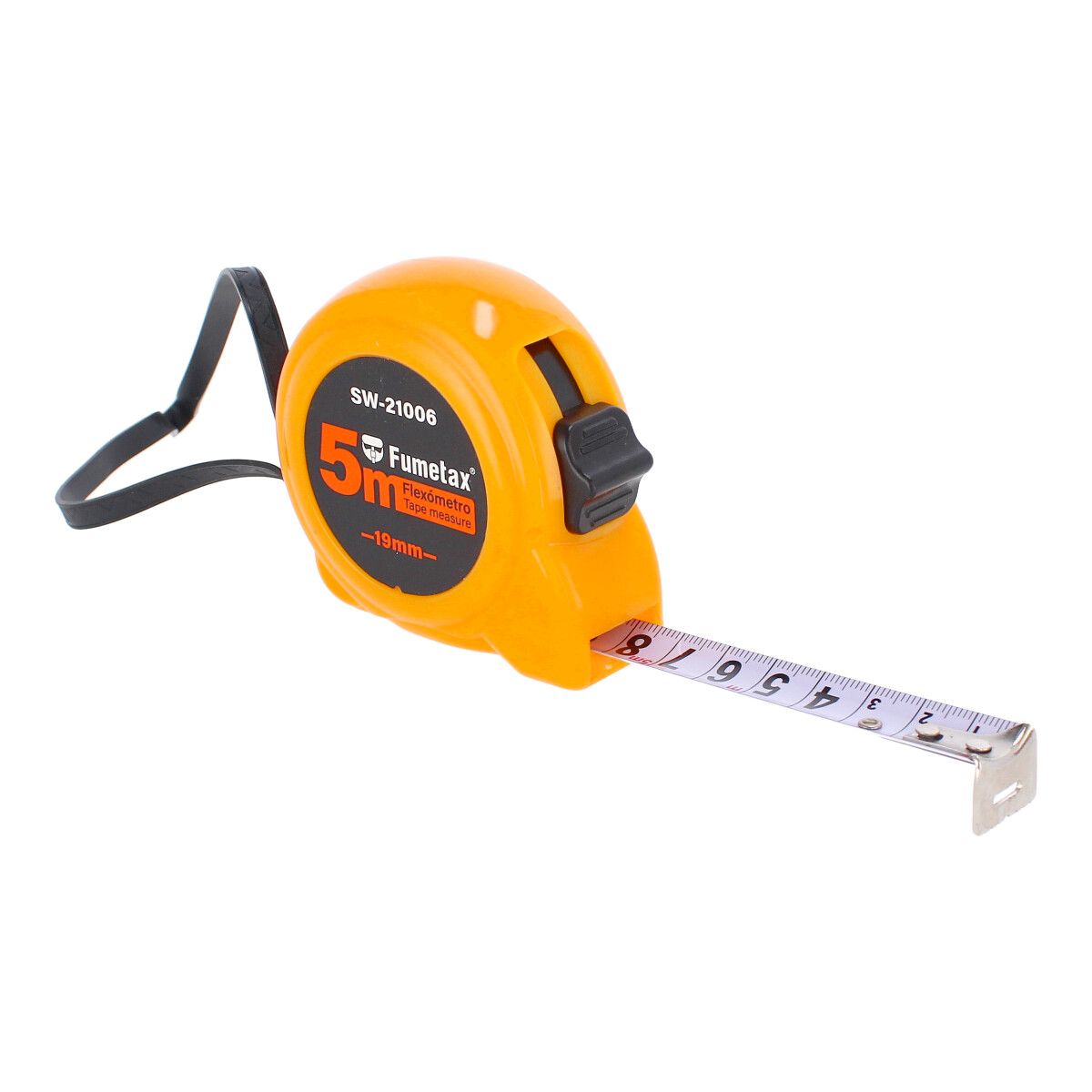 FLEXOMETRO FUMETAX 5MTS NARANJA