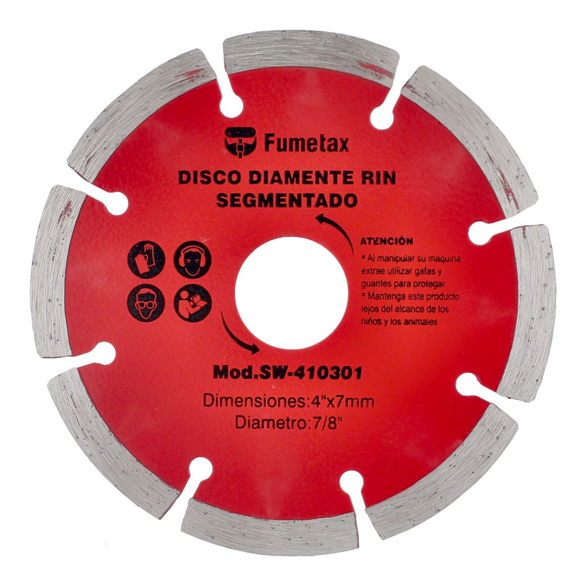 DISCO FUMETAX DE DIAMANTE 4 RIN SEGMENTADO