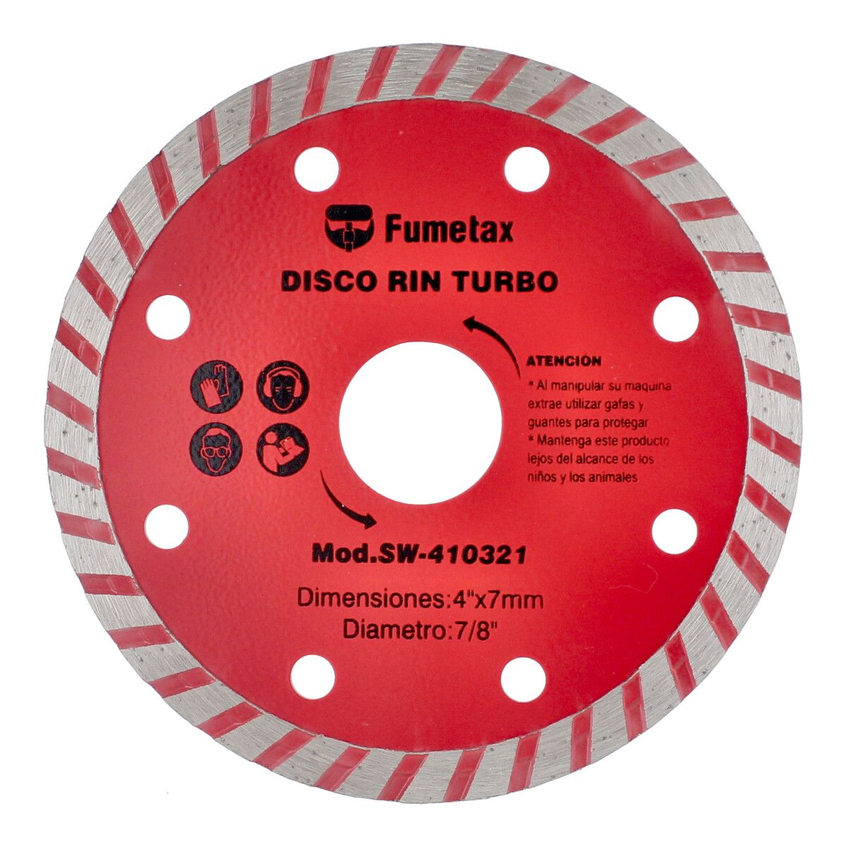 DISCO FUMETAX DE DIAMANTE 4'' RIN TURBO